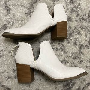 White Ankle Bootie